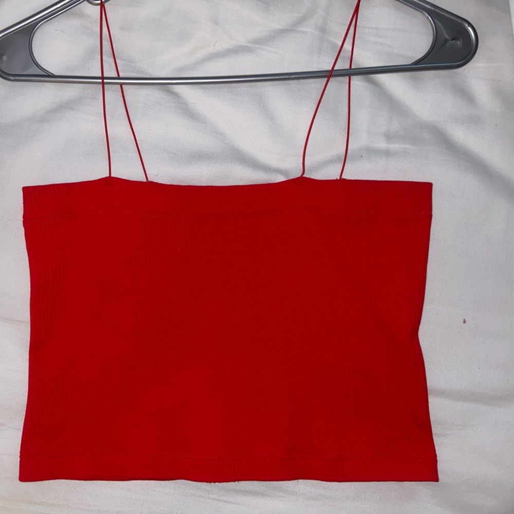 Red Crop Top Tank